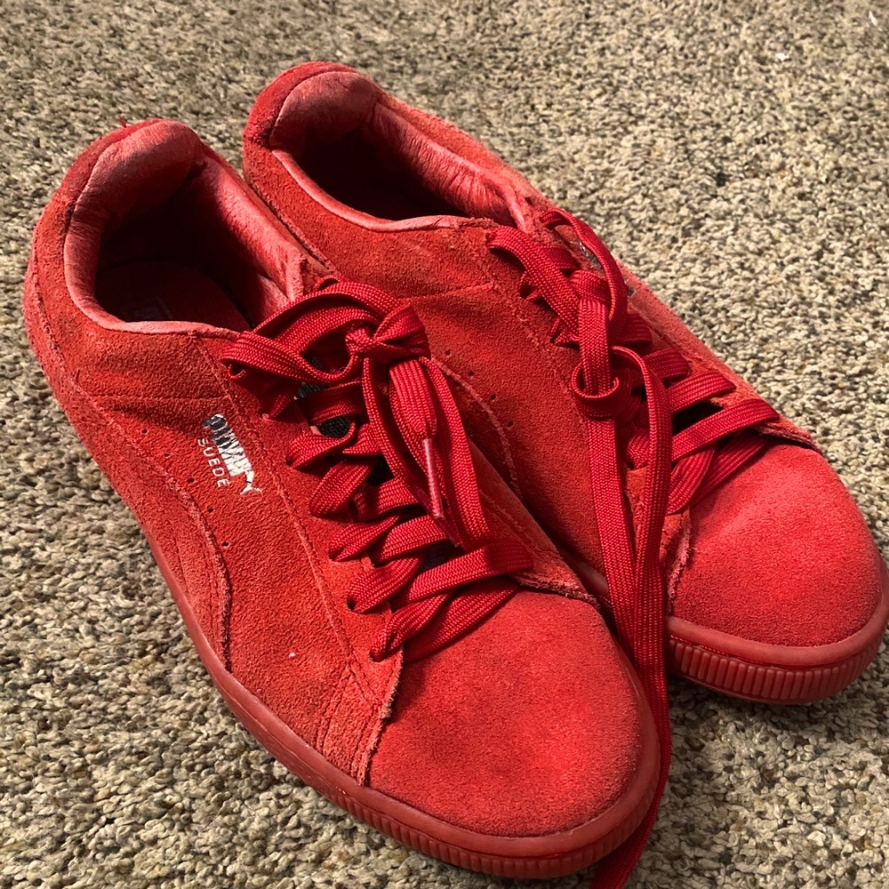 Red Suede Women’s Puma shoes